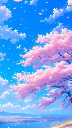 Cherry blossom anime wallpaper