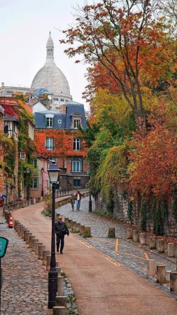 Montmartre paris france скачать фон 720 x 1280