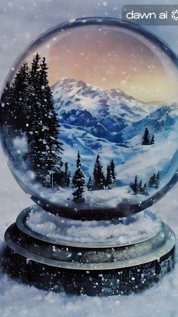 Шар снежный скачать фон 1080 x 1920