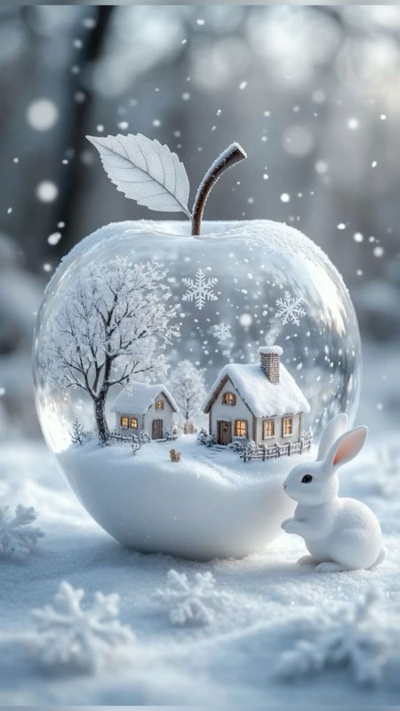 Открытка зимняя скачать фон 1080 x 1920