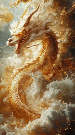 Mythical dragon скачать фон 1080 x 1920