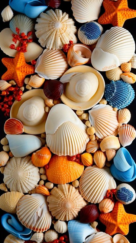 Красивая ракушка скачать фон 1080 x 1920