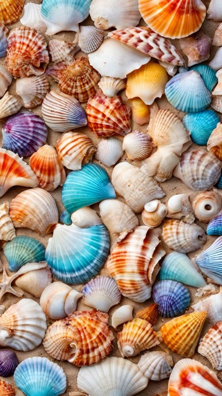 Самые красивые ракушки скачать фон 1080 x 1920