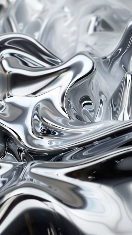 Silver gray metallic texture distortion