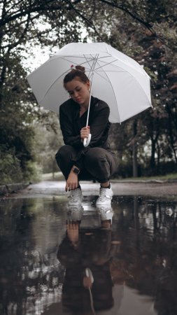 Фотосессия с зонтом скачать фон 1424 x 2532
