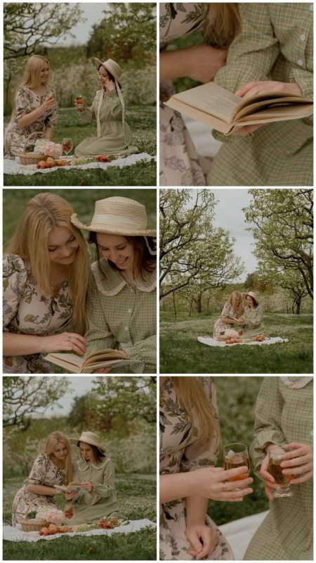 Фотосессия подруг на природе