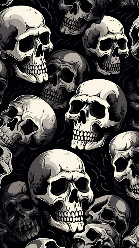 Фон с черепом скачать фон 1080 x 1920
