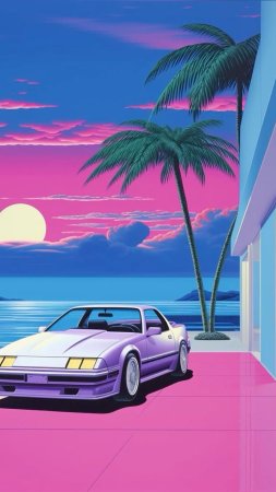 Synthwave art