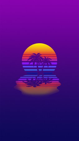 Sunset retrowave