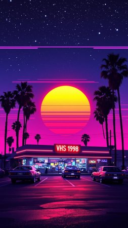 Retro synthwave