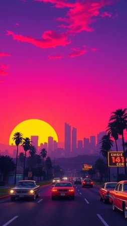 Retrowave art