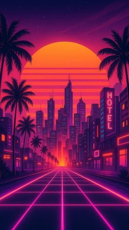 Synthwave vaporwave