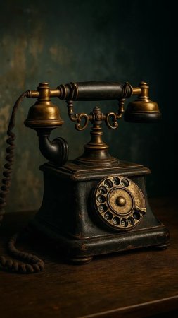 Старинный телефон скачать фон 1080 x 1920