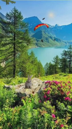 Горный пейзаж швейцария скачать фон 720 x 1280