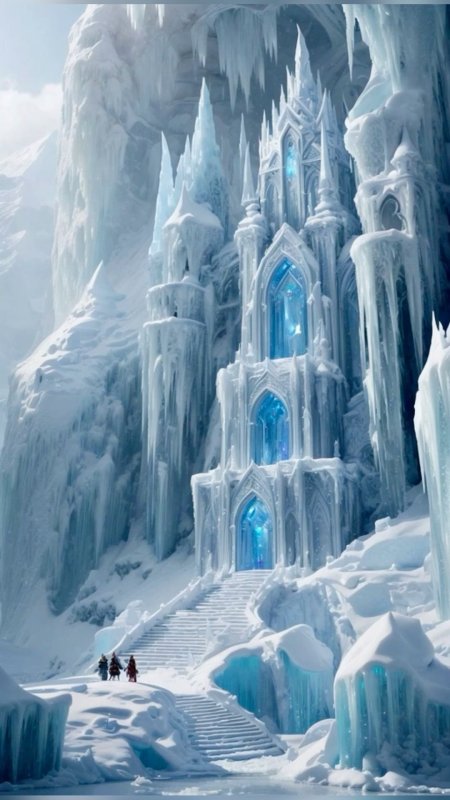 Elsa's ice castle concept art