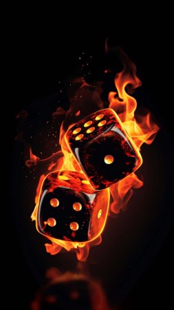 Dice fire iphone wallpaper
