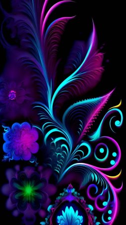 Яркие узоры скачать фон 1080 x 1920