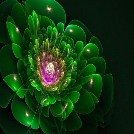 Fractal flower скачать фон 1024 x 1024