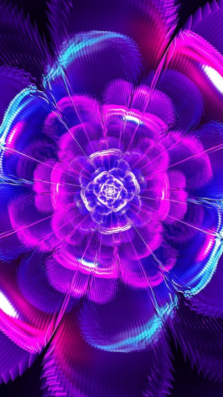 Розовый фрактал скачать фон 1080 x 1920