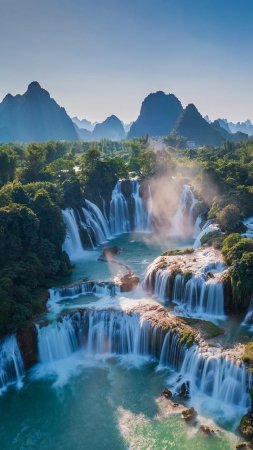 Водопад природа
