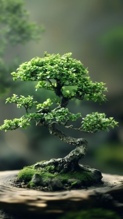 Витражные оливковые деревья