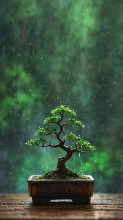 Bonsai tree скачать фон 2160 x 3840