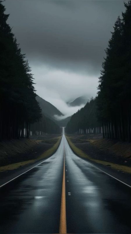 Long road скачать фон 1080 x 1920