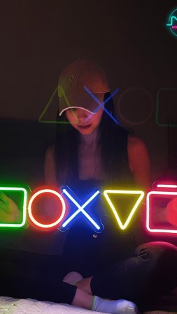 Игровая вывеска playstation неоновая светодиодный