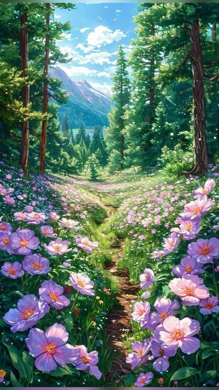Цветы пейзаж