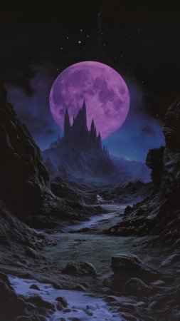 Готический пейзаж скачать фон 2160 x 3840