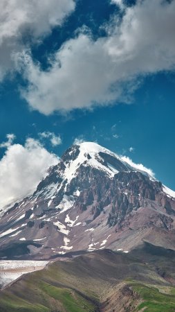 Гора казбек северная осетия скачать фон 1424 x 2532