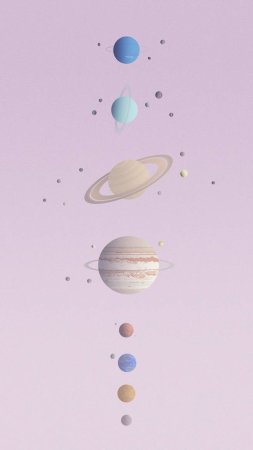 Космос в пастельных тонах