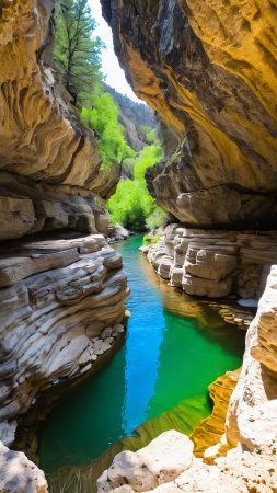 River canyon скачать фон 1424 x 2532