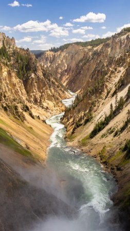 Grand canyon of yellowstone скачать фон 720 x 1280