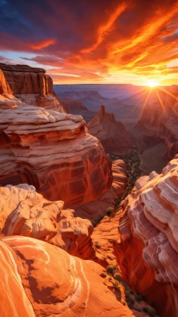 Grand canyon arizona usa скачать фон 1424 x 2532