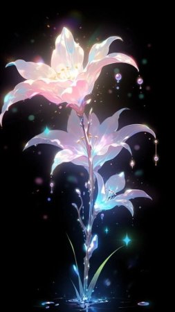 Цветок арт скачать фон 720 x 1280