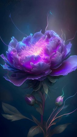 Цветы арт скачать фон 1080 x 1920