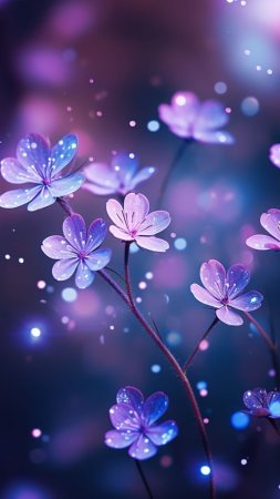 Цветок фиолетовый скачать фон 720 x 1280