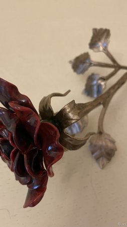 Роза кованая ручной работы