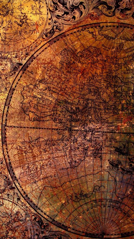 Старинные карты мира высокого разрешения скачать фон 1080 x 1920