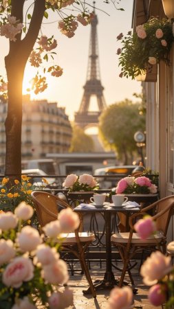 Romance in paris скачать фон 1080 x 1920