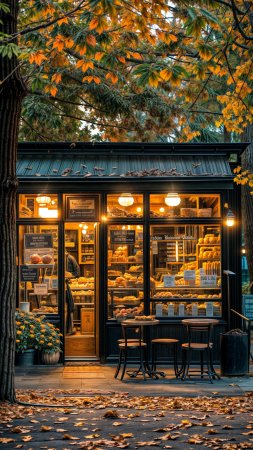 Cozy coffee shop скачать фон 1424 x 2532