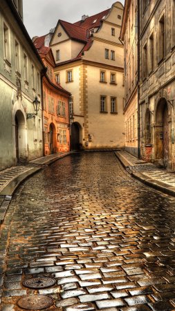 Streets of prague скачать фон 2160 x 3840