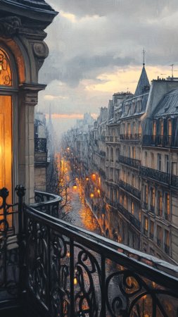 Красивые улицы парижа скачать фон 720 x 1280
