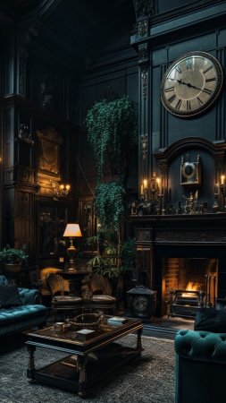 Гарри поттер гостиная слизерина скачать фон 720 x 1280