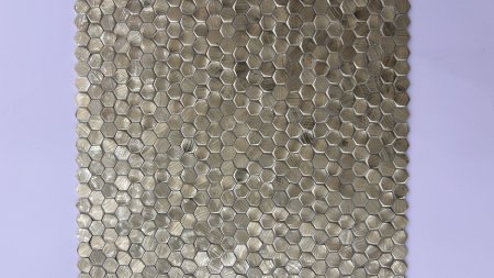 Aluminium d hexagon gold мозаика из алюминия