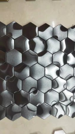 Hexagon metal мозаика металлическая