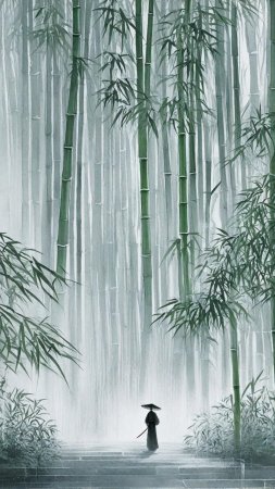Bamboo forest скачать фон 1080 x 1920