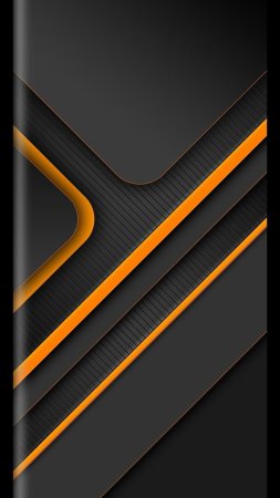 Abstract black and orange background with lines