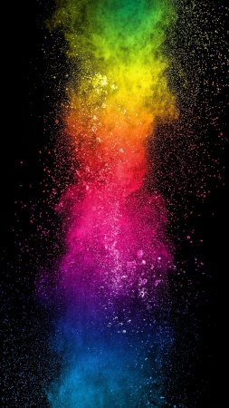 Color iphone rainbow abstract explosion wallpaper скачать фон 2160 x 3840